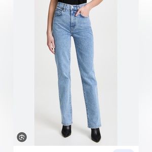 Le Jean High Rise Straight Jean sz 28